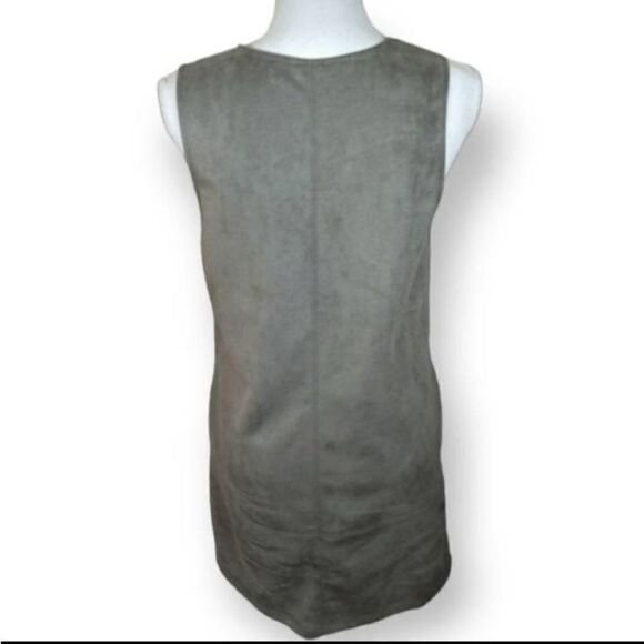 PEACH BOUTIQUE GRAY FAUX SUEDE DRESS SZ.M EUC. - Picture 6 of 8
